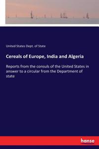 Cereals of Europe, India and Algeria