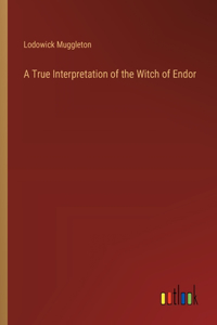 True Interpretation of the Witch of Endor