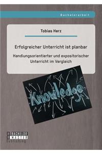 Erfolgreicher Unterricht ist planbar