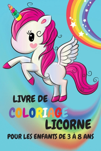 Livre de coloriage de licorne pour les enfants