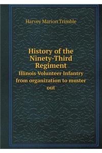 History of the Ninety-Third Regiment Illinois Volunteer Infantry from organization to muster out
