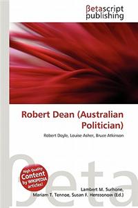 Robert Dean (Australian Politician)