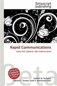 Rapid Communications