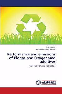 Performance and emissions of Biogas and Oxygenated additives