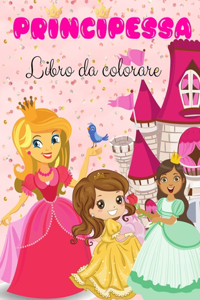 Principessa Libro da colorare