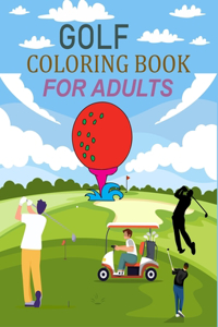 Golf Coloring Book For Adults