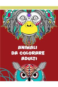 animali da colorare adulti