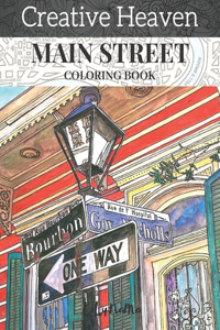 creative heaven main street coloring Book