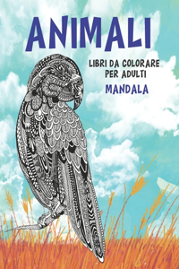 Libri da colorare per adulti - Mandala - Animali