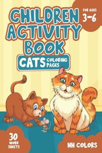 Children Activity Book: Cats Coloring Pages