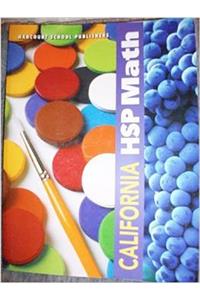 Harcourt School Publishers Spanish Math: Student Edition Grade 1 2009