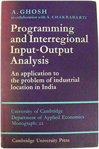 Programming and Interregional Input-Output Analysis