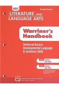 Holt Literature & Language Arts: Universal Access Developmental Language & Sentence Skills, Second Course