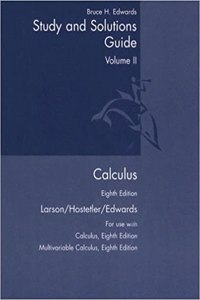 Student Study and Solutions Guide, Volume 2 for Larson/Hostetler/Edwards' Calculus, 8th