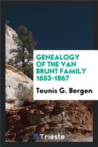 Genealogy of the Van Brunt Family