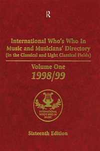 International Who's Who in Music and Musician's Directory