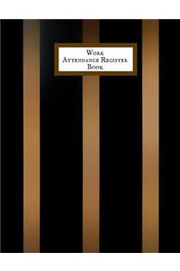 Work Attendance register Book
