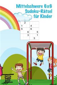 Mittelschwere 6x6 Sudoku-Rätsel für Kinder