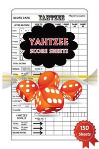 Yahtzee Score Sheets