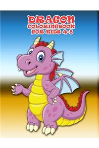 Dragon Coloring Book For Kids 4-8