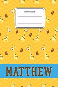 Composition Book Matthew