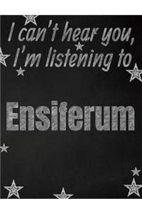 I can't hear you, I'm listening to Ensiferum creative writing lined notebook