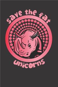 Rhino Fat Unicorn Notebook Journal