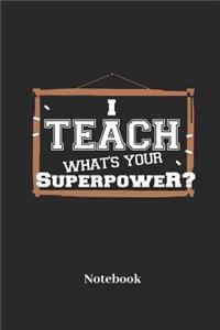 I Teach What's Your Superpower? Notebook