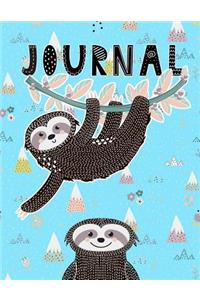 Sloths Lined Journal Notebook