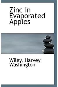 Zinc in Evaporated Apples