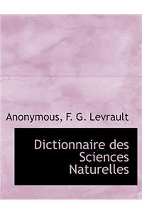 Dictionnaire Des Sciences Naturelles