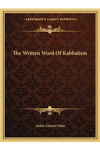 Written Word of Kabbalism