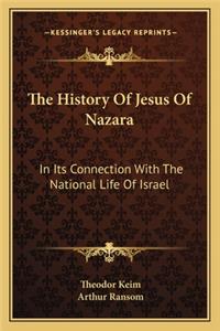 History of Jesus of Nazara