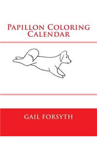 Papillon Coloring Calendar