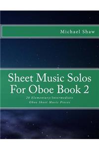 Sheet Music Solos For Oboe Book 2
