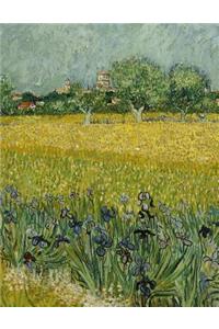 Field with Irises Near Arles, Vincent Van Gogh. Ruled Journal