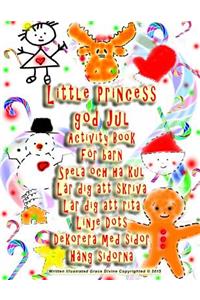 Little Princess god Jul Activity Book För barn Spela och ha kul Lär dig att skriva Lär dig att rita Linje Dots Dekorera med sidor Häng sidorna