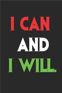 I can and I will.