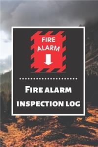 Fire alarm inspection log