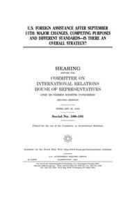 U.S. foreign assistance after September 11th