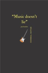 Music Doesn't Lie jimi hendrix journal guitar