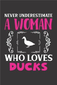 Never Underestimate A Woman Who Loves Ducks