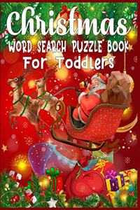 Christmas word search puzzle book for Toddlers