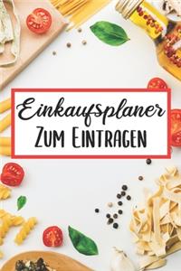 Einkaufsplaner Zum Eintragen