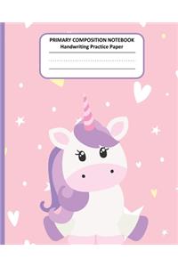 PRIMARY COMPOSITION NOTEBOOK Handwriting Practice Paper