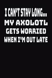 I Can't Stay Long... My Axolotl Gets Worried When I'm Out Late
