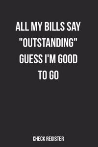 Check Register All My Bills Say 