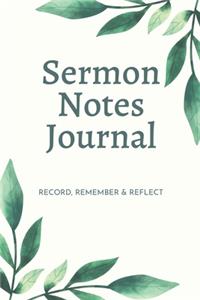Sermon Notes Journal For Women