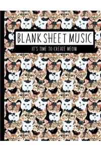 Blank Sheet Music, it's time to create meow