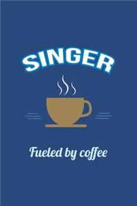 Singer Fueled by Coffee Journal, Graph Paper
